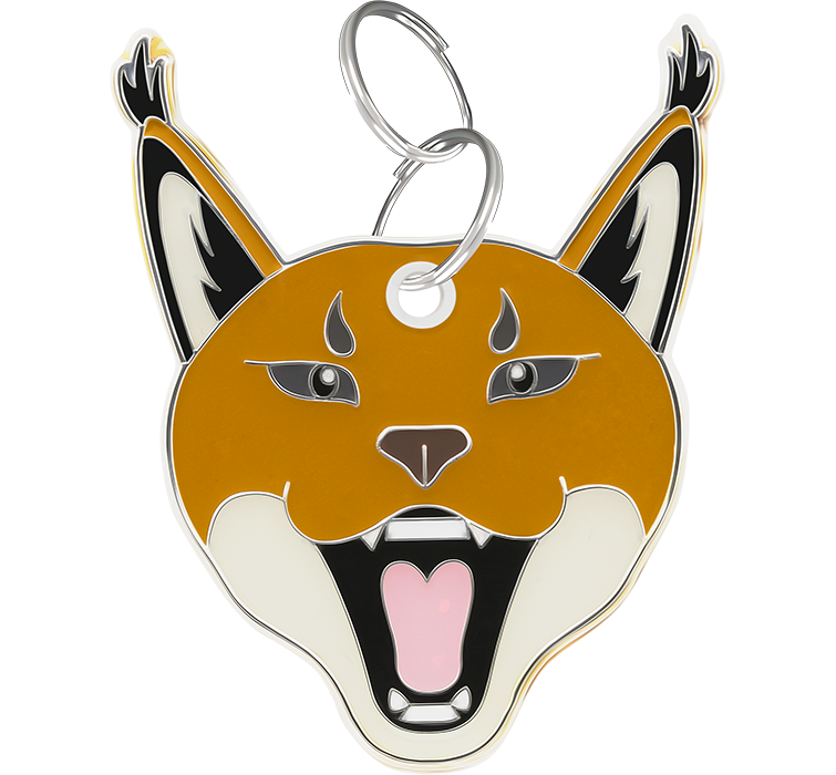 Médaille Chat Gravée Caracal