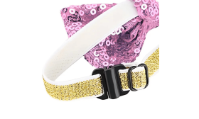 Collier Brillant avec Nœud Papillon pour Chats et petits Chiens