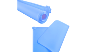 Tapis de Gamelle en Silicone Imperméable pour Chat – Tapis Antidébordement avec Bords Relevés