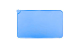 Tapis de Gamelle en Silicone Imperméable pour Chat – Tapis Antidébordement avec Bords Relevés